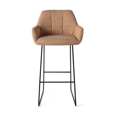 Jesper Home Noto barkruk H75 Toasted Toffee slide black