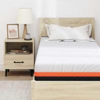 Matrassen Wit, Grijs 80 x 200 cm 100% polyester jacquard stof - thumbnail