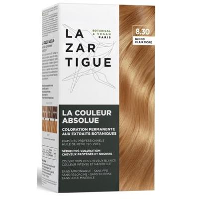 Lazartigue La Couleur Absolue Permanent Haircolour Pakket 8.30 Light Golden Blond Set Lazartigue La Couleur Absolue Permanent Haircolour Pakket 8.30 Light Golden Blond Set