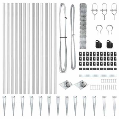 Weidehekwerk Zilver 50 x 1 m Gegalvaniseerd staal