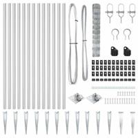 Weidehekwerk Zilver 25 x 1 m Gegalvaniseerd staal - thumbnail