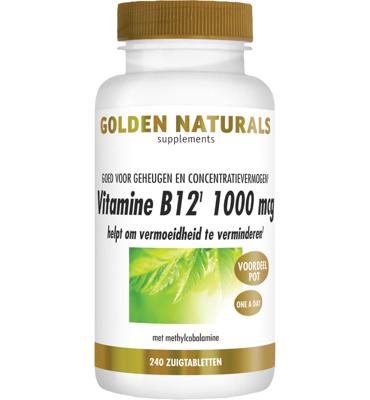 Golden Naturals Vitamine B12 1000mcg Zuigtabletten Golden Naturals Vitamine B12 1000mcg Zuigtabletten