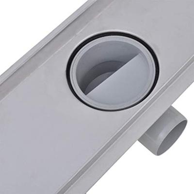 VidaXL Doucheputje rechthoekig 630x140 mm roestvrij staal