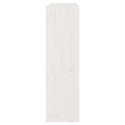 Boekenkast/kamerscherm 80x30x103,5 cm massief grenenhout wit