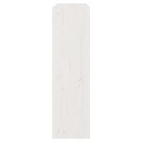 Boekenkast/kamerscherm 80x30x103,5 cm massief grenenhout wit - thumbnail