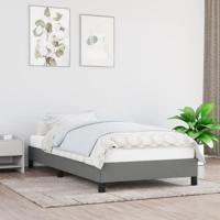 Bedframe zonder matras 100x200 cm stof donkergrijs - thumbnail