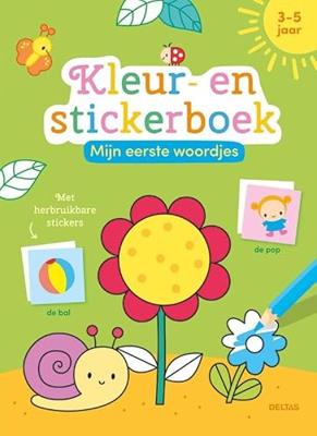 Deltas Mijn eerste woordjes kleur + stickerboek Deltas Mijn eerste woordjes kleur + stickerboek