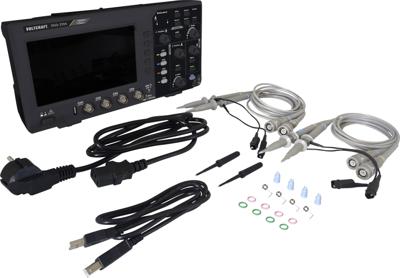 VOLTCRAFT DSO-2104 Digitale oscilloscoop 100 MHz 4-kanaals 1 GSa/s 80 kpts 8 Bit Digitaal geheugen (DSO) 1 stuk(s) VOLTCRAFT DSO-2104 Digitale oscilloscoop 100 MHz 4-kanaals 1 GSa/s 80 kpts 8 Bit Digitaal geheugen (DSO) 1 stuk(s)