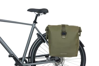 BASIL Dubbele fietstas soho nordlicht mik 41 liter 31 x 13 x 37 cm - mosgroen
