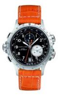 Horlogeband Hamilton H001.77.612.933.01 / H77612933 Leder Oranje 21mm - thumbnail