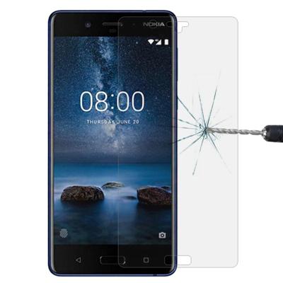 Nokia 8 0 26 mm 9H oppervlaktehardheid 2.5D gebogen rand gehard glas Screen Protector
