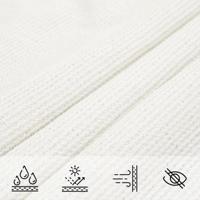 VidaXL Zonnezeil 160 g/m² 2,5x4,5 m hdpe wit - thumbnail