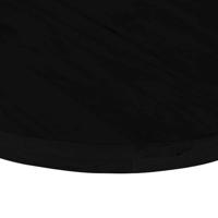 Tafelblad 80x40x4 cm ovaal massief eikenhout donkerbruin - thumbnail