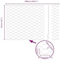 VidaXL Hexagon hek groen 0,5 x 10 m pvc - thumbnail