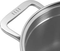 ELLE Gourmet Classique Kookpan met Deksel - Ø 18 cm - RVS - thumbnail