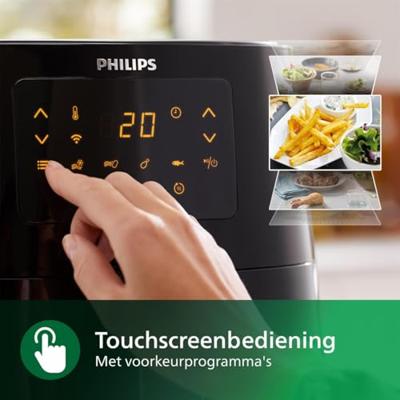Philips HD9280/90 XL Essential Airfryer 6.2L 2000W Zwart