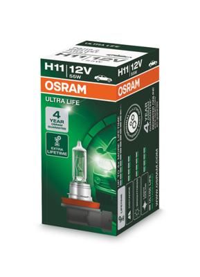 OSRAM hoofdlamp "ultra life hal.lamp h11 12v 55w
