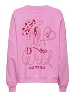 Only Onlstina L/s Lovely O-neck Box Swt Sweater Sachet Pink - thumbnail