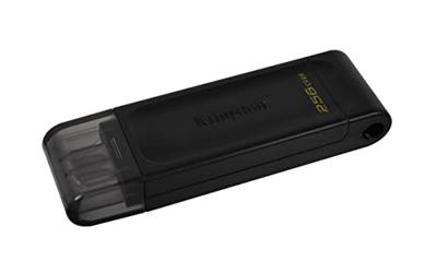 USB stick Kingston DT70/256GB 256 GB Zwart
