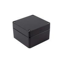 Hammond Electronics 1590Z090BK Handbehuizing 140 x 140 x 90 Zinkspuitgietwerk Zwart 1 stuk(s) - thumbnail