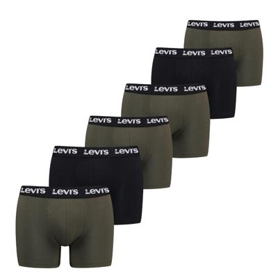 Levi's Boxershorts Repeat Logo 6-pack Khaki-S