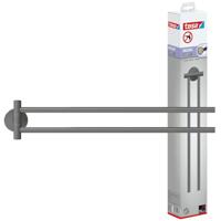 tesa MOON GREY Handdoekhouder 2 handdoekstangen Lijm Metaal - thumbnail