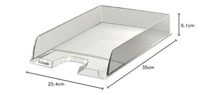 Esselte Brievenbakje Vivida transparant Esselte Brievenbakje Vivida transparant
