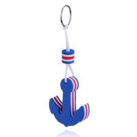 Nautische Stijl Sleutelhanger - Blijft Drijven - Blauw - Anker - thumbnail