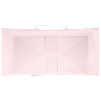 VidaXL Papieren zakken 250 st met hengsels 21x11x36 cm roze
