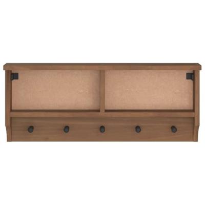 Wandkapstok SANDNES 87x12x35 cm massief grenenhout