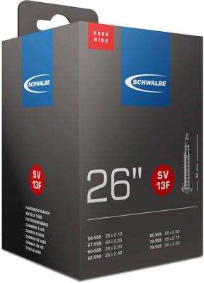 Schwalbe binnenband fv/sv13f 26" breed 54/57/60/62/65/70/75-559