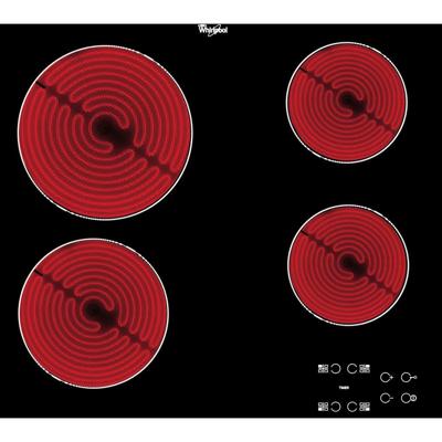 Whirlpool AKT8090NE Keramische kookplaat Zwart Whirlpool AKT8090NE Keramische kookplaat Zwart
