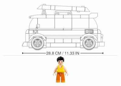 Sluban Bricks bouwstenen set - TS-1 Surf Car (M38-B1191) - thumbnail