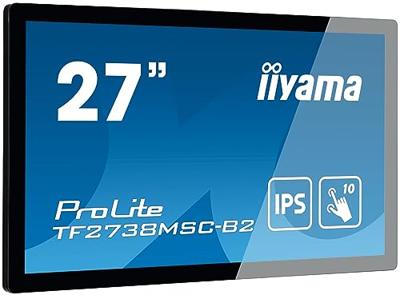 Iiyama ProLite TF2738MSC-B2 LCD-monitor Energielabel F (A - G) 68.6 cm (27 inch) 1920 x 1080 Pixel 16:9 5 ms DVI, HDMI, DisplayPort, Hoofdtelefoon (2.5 mm