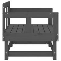 Tuinstoelen 2 st massief grenenhout grijs - thumbnail