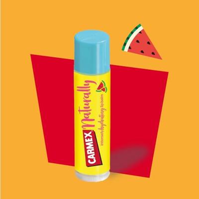 Vochtinbrengende Lip Balsem Carmex Naturally Transparant Stick Watermeloen