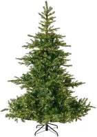 Everlands Grandis fir verlichte kunstkerstboom groen 150cm, 250 lampjes - thumbnail