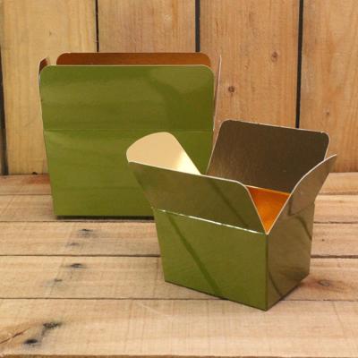 Bonbon doosjes - Chocolade doosje - Mosgroen 136 basic laag - 12 stuks