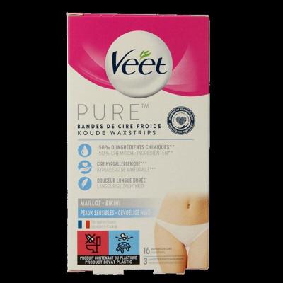 Veet Pure Koude Wasstrips Bikinilijn Veet Pure Koude Wasstrips Bikinilijn