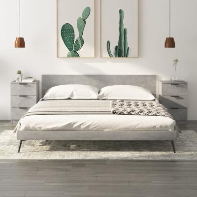 Nachtkastjes 2 st 40x36x65 cm betongrijs Nachtkastjes 2 st 40x36x65 cm betongrijs