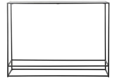 Wandtafel DKD Home Decor 110 x 25 x 84 cm Zwart Gouden Aluminium Plastic