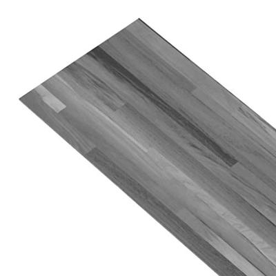 Vloerplanken zelfklevend 4,46 m 3 mm PVC gestreept grijs - thumbnail
