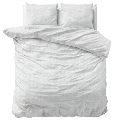 Dreamhouse - Leo Dekbedovertrek Flanel - Wit - 200 x 220