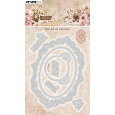Studio Light • teddy's tea time cutting die bear gift bag accesories