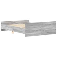 Bedframe met hoofd- en voeteneinde grijs sonoma 120x200 cm - thumbnail