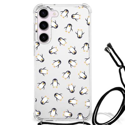 Doorzichtige Silicone Hoesje voor Samsung Galaxy S23 Pinguïn
