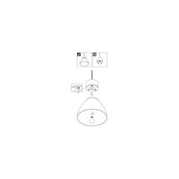 SLV HanglampPara Dome zwart Ø 12,7cm - 1005214 - thumbnail