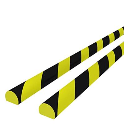 Hoekbeschermers 2 st 4x3x100 cm PU geel en zwart