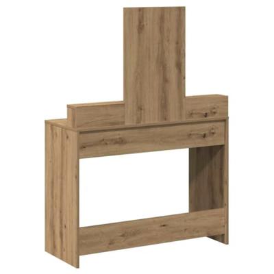 Kaptafel artisanaal eikenkleurig 100 x 41 x 140 cm Bewerkt hout