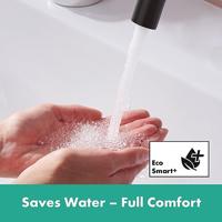 Hansgrohe Tecturis S ééngreeps wastafelkraan 150 Fine CoolStart met afvoerplug, mat zwart - thumbnail